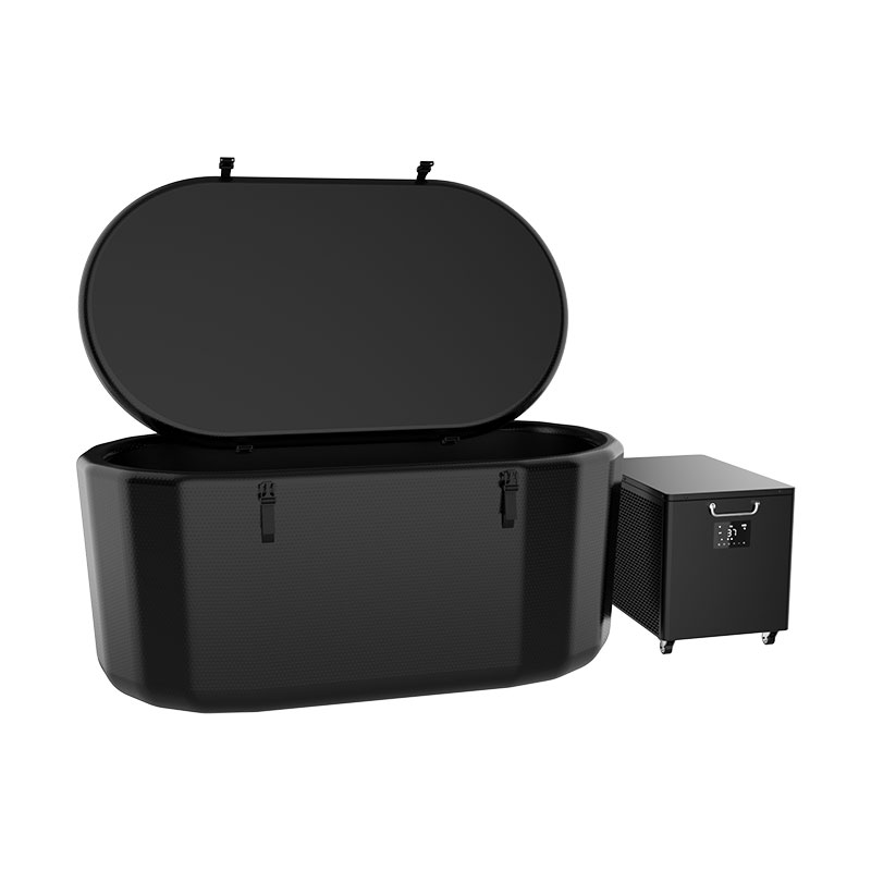 Linn snámha plunge fuar inséidte atá comhoiriúnach le chiller uisce