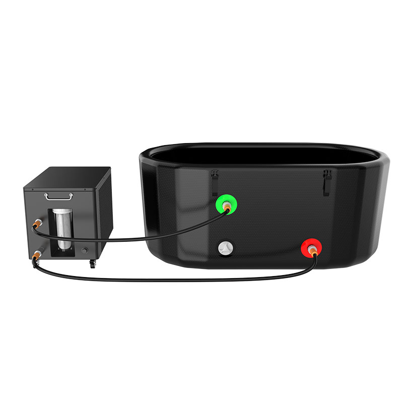 Linn snámha plunge fuar inséidte atá comhoiriúnach le chiller uisce