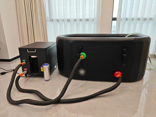 Regular maintenance of the ice bath chiller