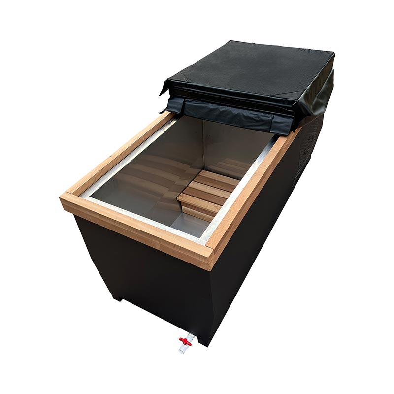 Canadian Red Cedar Ice Bathtub with 304 Stainless Steel