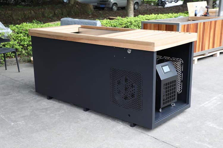 Large Red Cedar Cold Plunge with 304 Stainless Steel