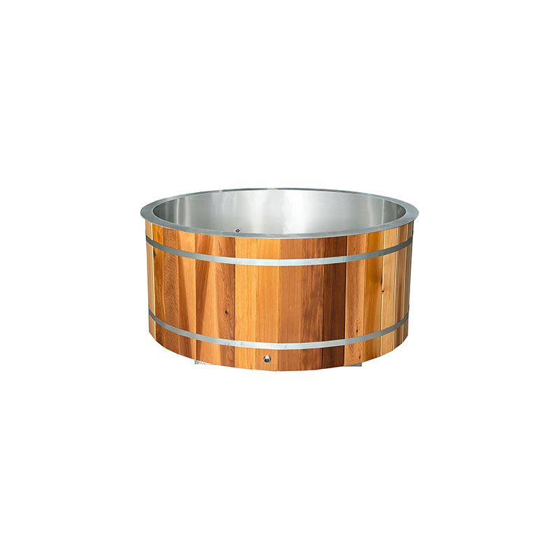 Tub Tum Fuar Cedar Dearg le 304 SS Liner